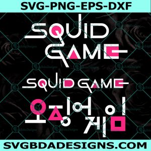 Squid Game Logo SVG, Squid Game Svg, Drama Game Horror Scary Svg