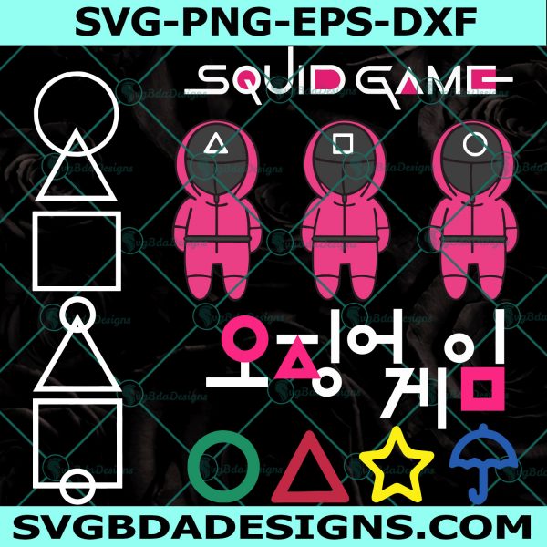 Squid Game Korean Drama Svg, Squid Game Movie SVG , Squid Game Logo Svg, Squid Game Svg, , Cricut, Digital Download 