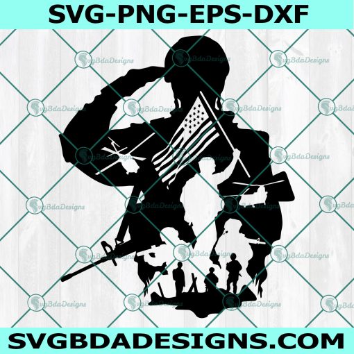 US Soldier SVG File, Military svg, Veteran Soldier svg, US flag svg, Remembering our Military heroes Svg,Cricut, Digital Download