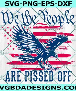 We the People Are Pissed Off Svg, Eagles America Flag svg