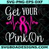 Breast Cancer Svg, heartbeat svg, awareness SVG, cancer survivor svg, Awareness Svg, Cricut, Digital Download