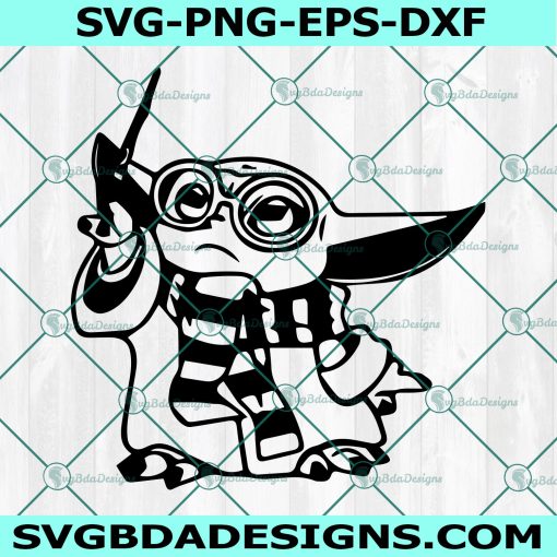 Baby Yoda Wizard Svg, Baby Yoda Wand Svg, Baby Yoda Svg, Cricut, Digital Download