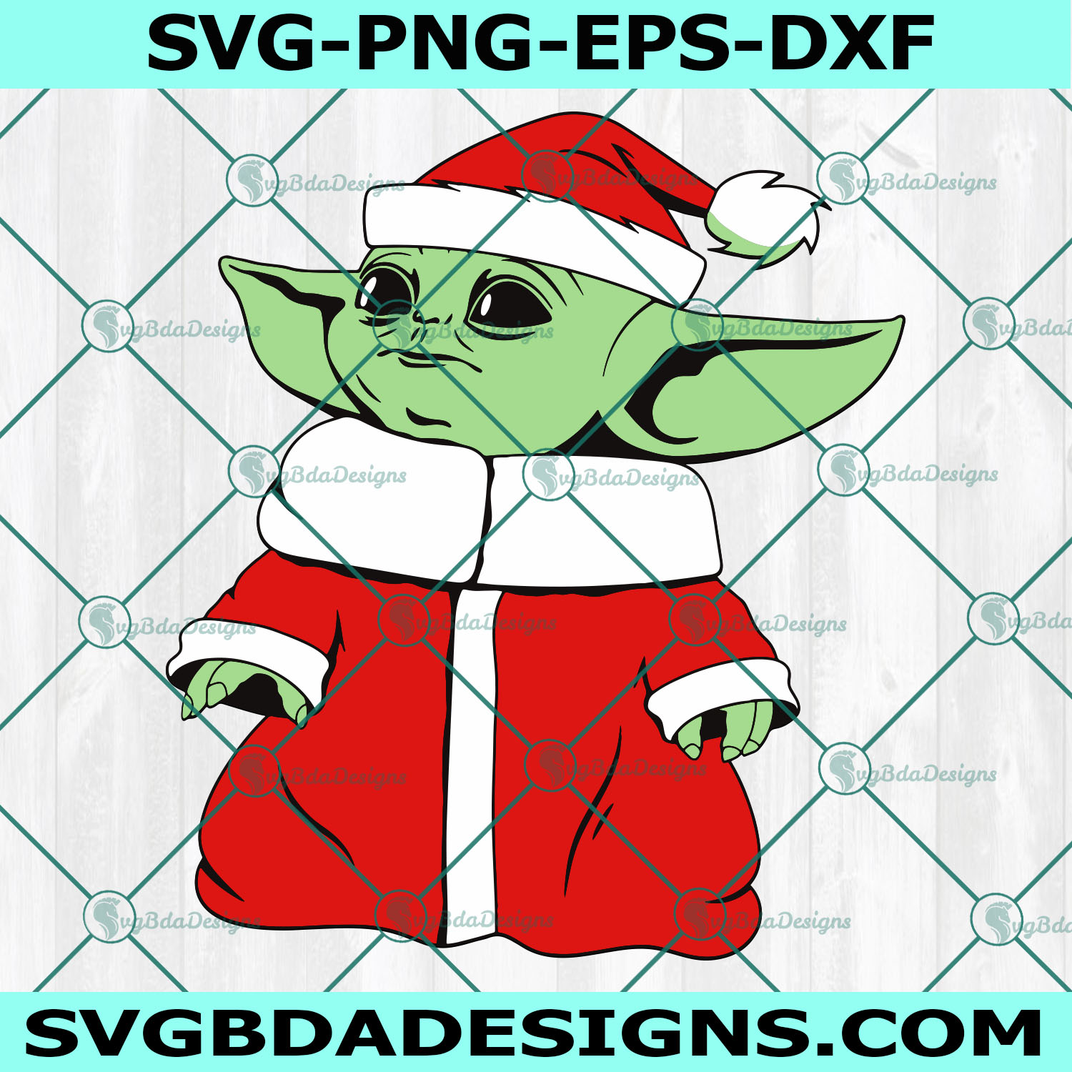 Baby Yoda Santa svg, Santa Claus Svg, Christmas baby svg, Baby santa svg, Cricut, Digital Download