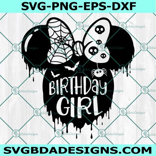 Birthday Girl Svg  Minnie birthday svg, Halloween Minnie Svg, Disney Svg, Birthday princess Svg, Cricut, Digital Download