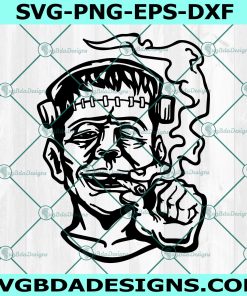Cannabis Frankenstein SVG, Smoke Weed Blunt Svg
