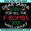 Dear Santa Svg, Christmas Svg, Christmas Ornament Svg, Adult Christmas Svg, Christmas Sayings Svg, Cricut, Digital Download