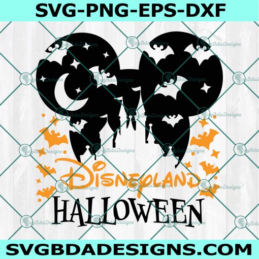 Disneyland Halloween Svg, Halloween Mouse  SVG, Mickey Halloween Party SVG, Castle SVG, Cricut, Digital Download