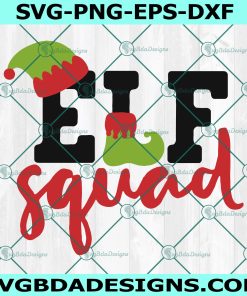 Elf squad svg, Elf svg, Christmas svg, Squad svg, Elf hat Svg