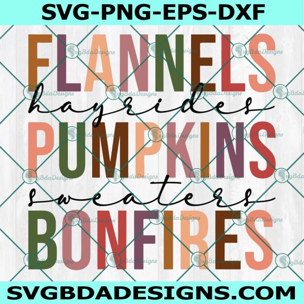 Flannels Hayrides Pumpkins Svg, Autumn Svg, Thanksgiving Svg, October Svg, Cricut, Digital Download
