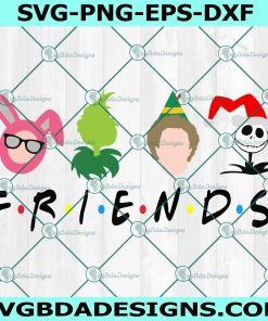 Friends Christmas SVG, Christmas Movie Characters SVG