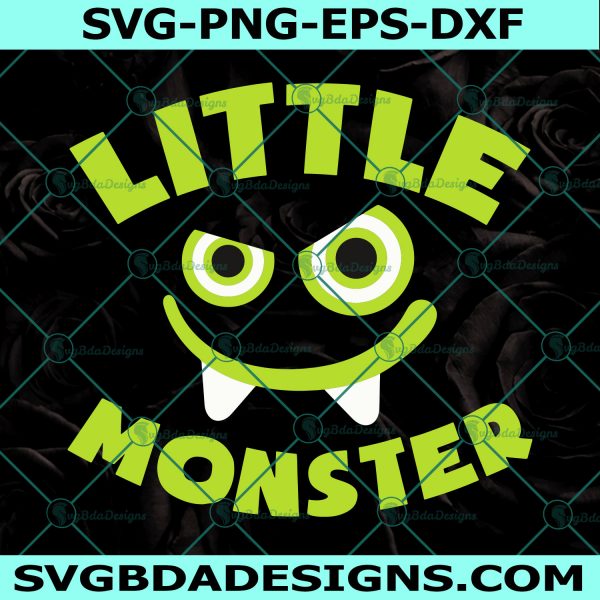 Little Monster svg, Monster Svg, Halloween svg, Fall svg, Cricut, Digital Download