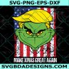 Make Xmas Great Again Svg, Republican Svg, Donald Trump Svg, The Grinch Svg, Grinch Face Svg, Christmas Svg, Cricut, Digital Download
