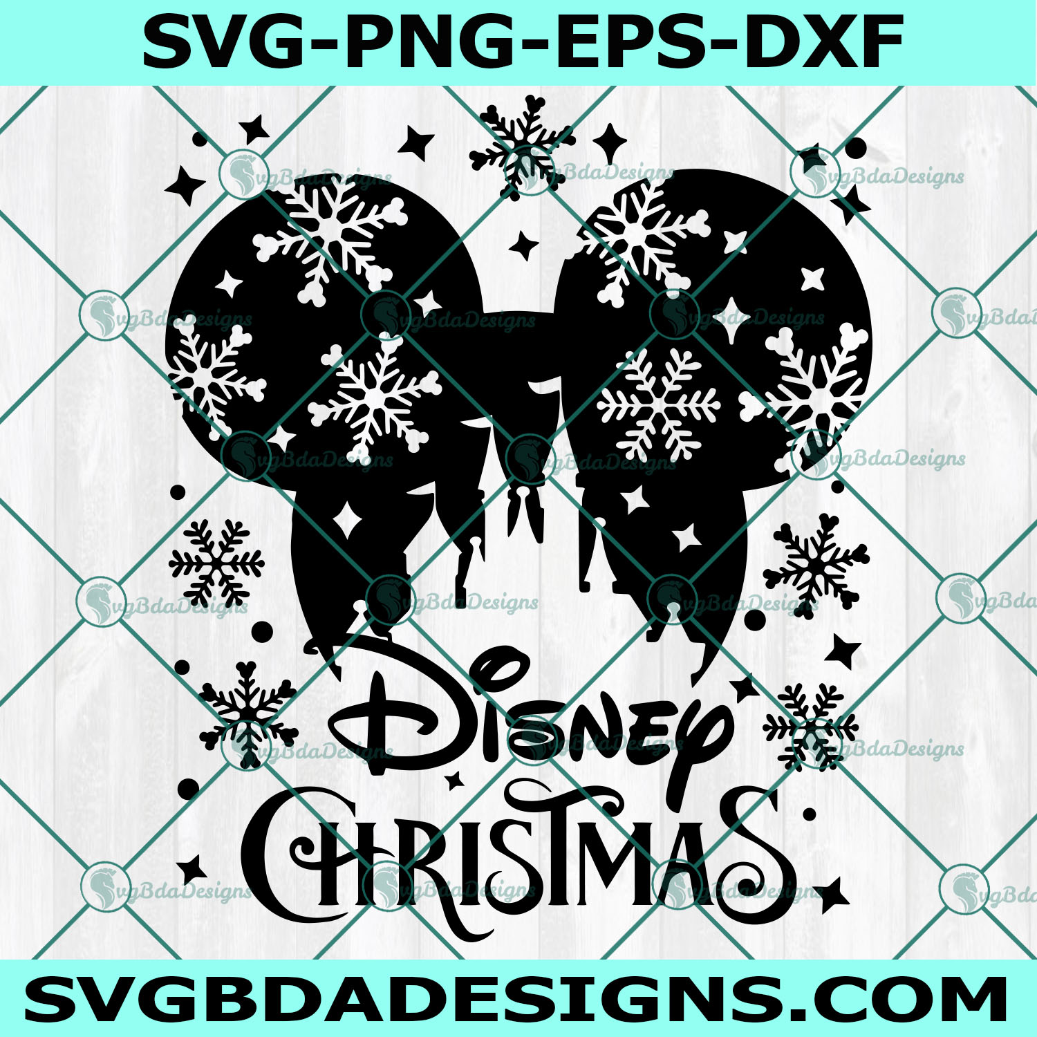 Mickey Disney Christmas SVG, Mickey Christmas Party SVG, Castle SVG, Mickey snowflake svg, Cricut, Digital Download