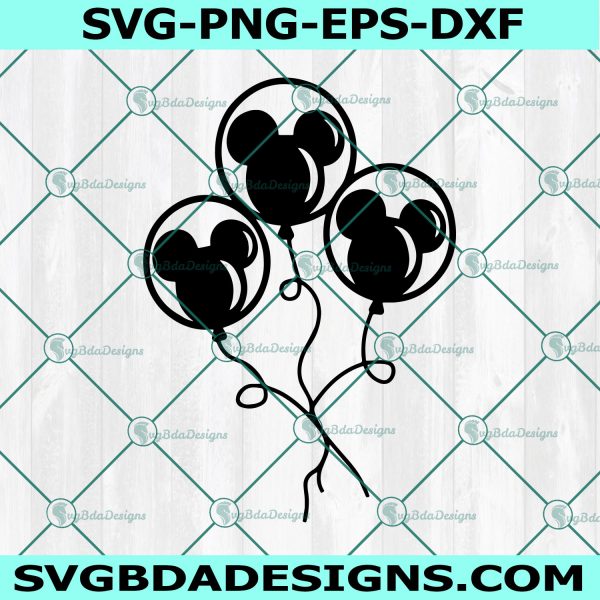 Mickey Mouse Balloon Bunch Svg, Mickey Mouse Svg, Mickey Disney Svg, Cricut, Digital Download