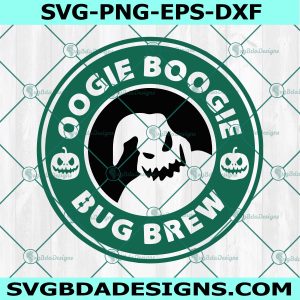 Oogie Boogie starbuck Svg, coffee logo svg, Oogie Boogie bug brew SVG, Nightmare Before Christmas SVG , Halloween SVG, Cricut, Digital Download