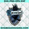 RavenClaw Crest Svg, Raven House Crest Emblem Svg, School of Magic Svg, Raven Crest Svg, Cricut, Digital Download