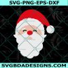 Santa Face svg, Santa svg, Santa Hat svg, Christmas svg, Cute Santa svg, Red Nose svg, Cricut, Digital Download