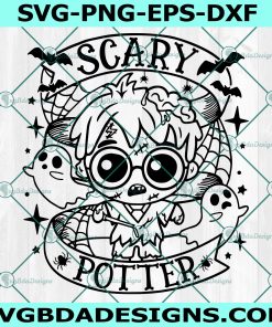 Scary Zombie Wizard svg, Harry Potter Svg, Halloween Svg