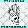 Skull Cactus Planter SVG, Halloween Cactus Svg, Cactus Planter svg, Plant Lover Svg, Skull Succulent svg, Cricut, Digital Download