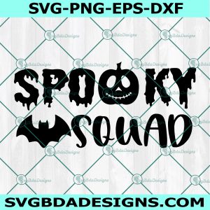 Spooky Squad Svg, Kids Trick or Treat Svg, Halloween Svg, Cricut, Digital Download