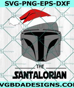 The Santalorian Svg, Christmas Mandalorian Svg, Mandalorian Svg