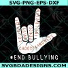 Unity day orange kids svg, anti bullying love sign language svg, funny hand svg, Cricut, Digital Download