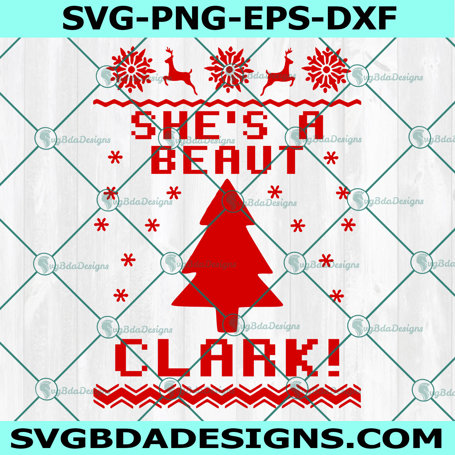 She's a Beaut Clark Svg, National Lampoons Christmas Vacation SVG, Griswold SVG, Ugly Christmas Sweater SVG, Funny Christmas Svg, Digital Download
