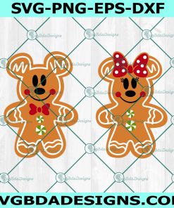 Christmas Gingerbread Cookie Svg, Christmas Svg, Disney Mickey Svg