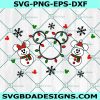 Cute Christmas Snowman Full Wrap Svg, Venti Cup Decal Svg, Coffee Ring Svg, Cold Cup Svg,Cricut, Digital Download