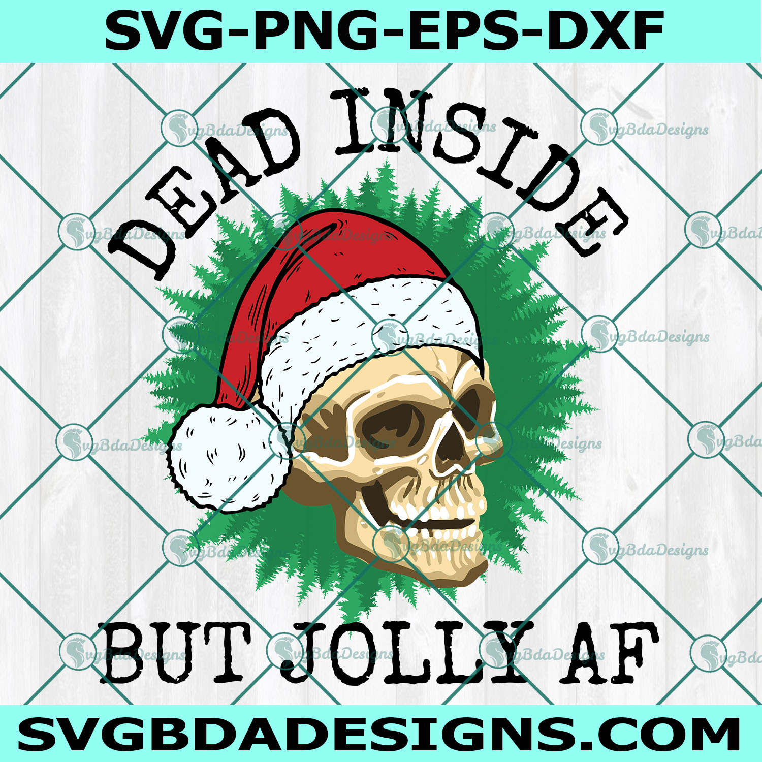Dead Inside Christmas Svg, Dead Inside But Jolly Af Svg, Christmas Svg, Cricut, Digital Download