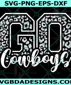 Go Cowboys Leopard svg, Football SVG, Cowboys svg