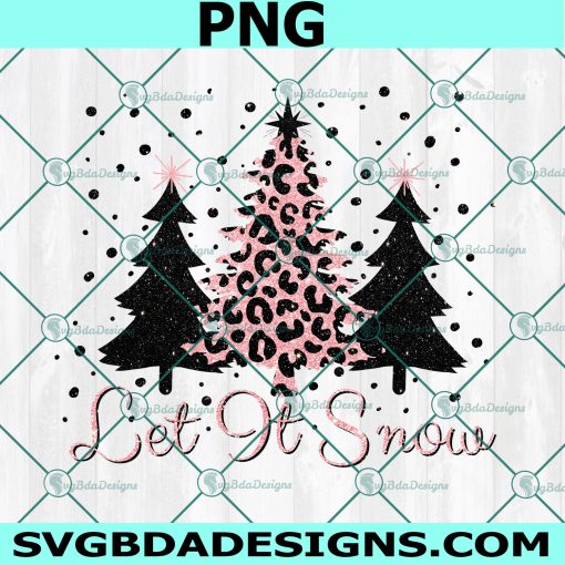 Glitter Christmas Png, Christmas Png, Christmas Sublimation Download, Leopard Print Png, Cricut, Digital Download