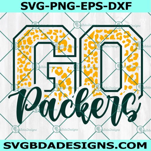 Go Packers svg, Football SVG, Packers svg, cheerleader sVG, Go Packers Leopard svg, Packers Team Svg, Digital Download