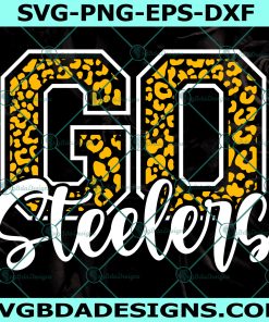 Go Steelers Leopard svg, Go Steelers svg, Steelers svg, cheerleader svg