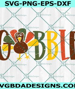 Gobble SVG, Thanksgiving SVG, Turkey Face SVG, Turkey Thanksgiving Svg