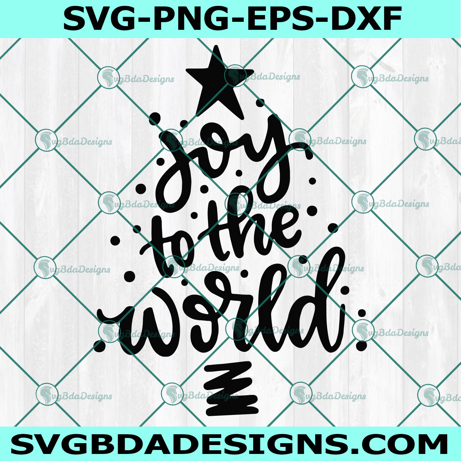 Joy to the World SVG, handlettered svg, christmas svg, santa svg, Cricut, Digital Download