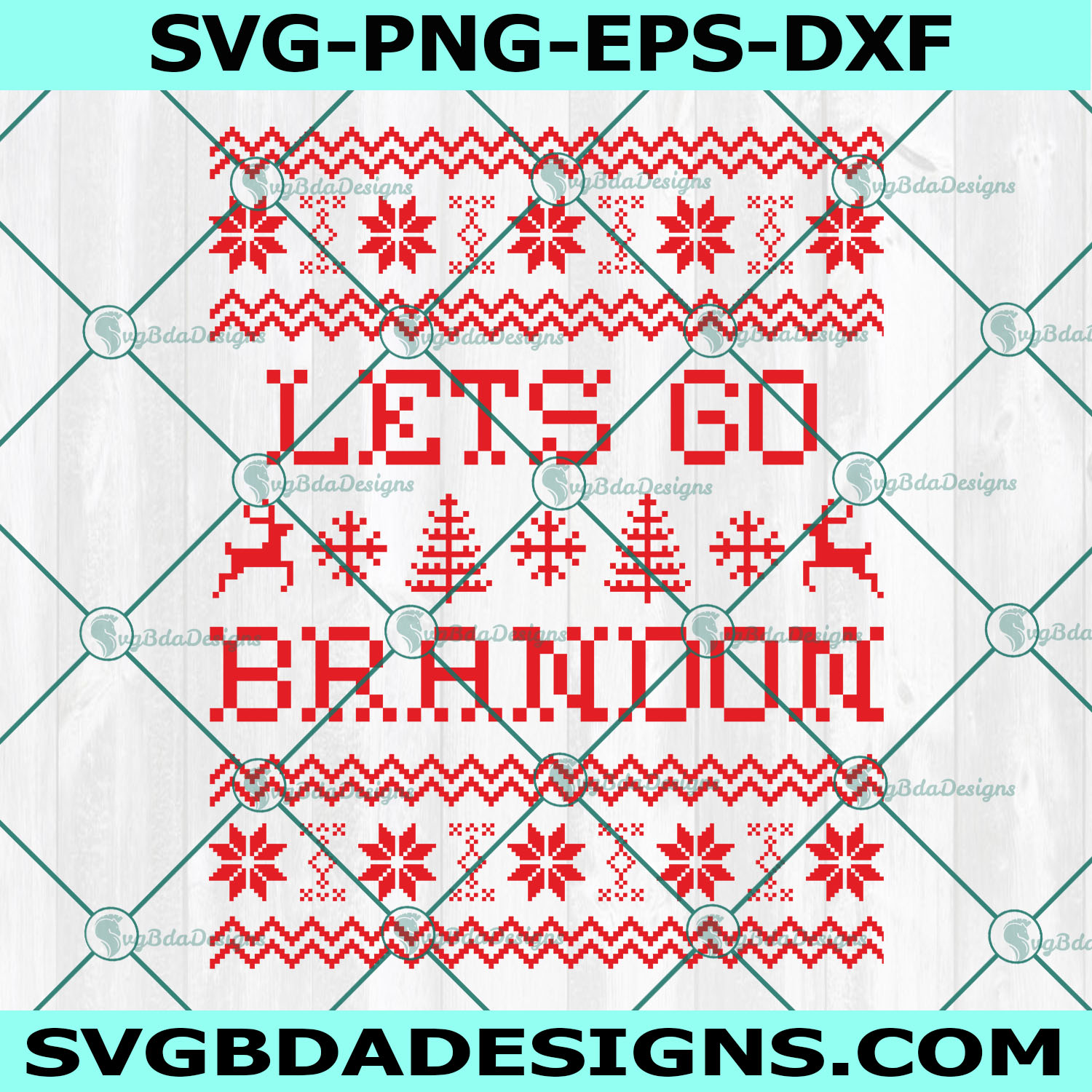 Let's Go Brandon Ugly Christmas Sweater Svg ,Christmas SVG,Let's Go Brandon Svg, Digital Download