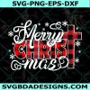 Merry Christ Mas SVG, Christmas Svg, Jeuss Svg, Christ Svg, Buffalo Plaid Svg, Merry Christmas Svg,Cricut, Digital Download