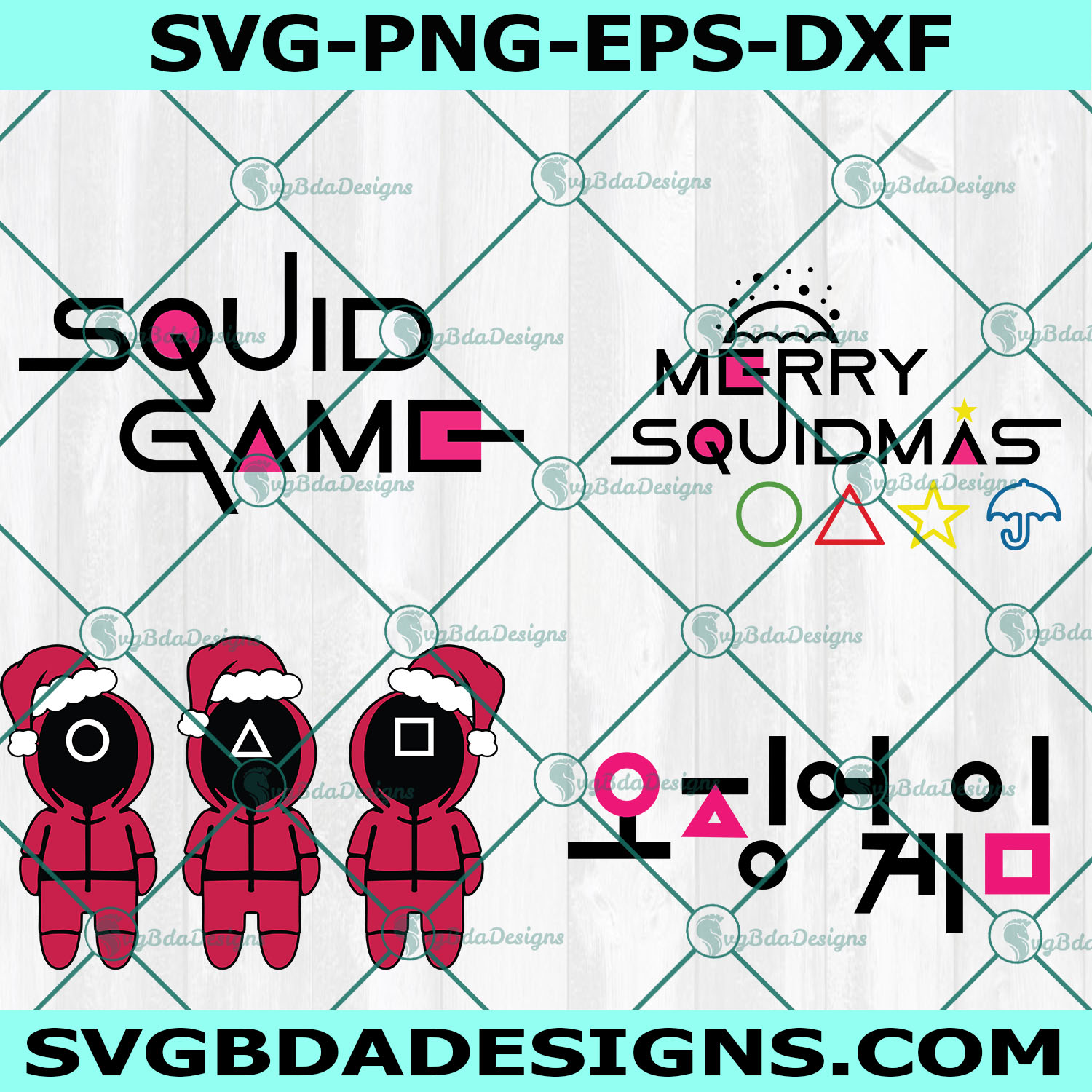 Merry Squidmas SVG, Squidmas svg ,Squid game Svg, Squid game Character Svg, Squid game movies Svg, Cricut, Digital Download