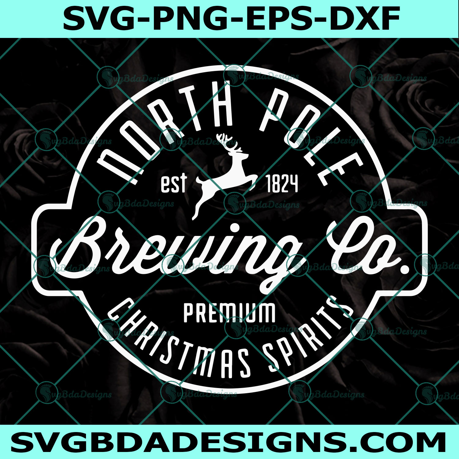 North Pole Brewing Co Svg, Premium Christmas Spirits Svg,Christmas Reindeer Svg, Christmas Brewing Co Svg, Cricut, Digital Download