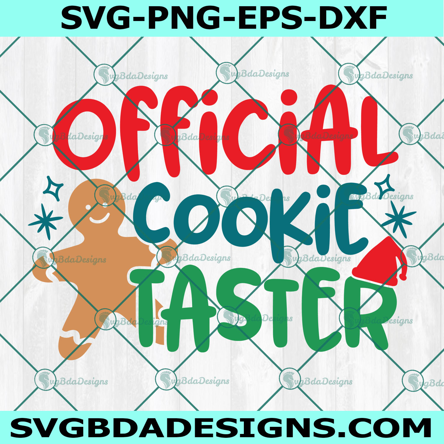 Official Cookie Taster SVG, Kids Christmas SVG, Christmas svg, Digital Download