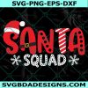 Santa Squad svg, Christmas svg, Santa Hat svg, Christmas Squad svg, Digital Download