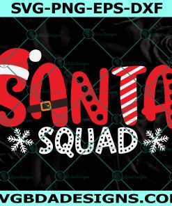 Santa Squad svg, Christmas svg, Santa Hat svg, Christmas Squad svg