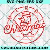 Snowman Merry Christmas Svg, Snowman Svg,Merry Christmas Svg, Cricut, Digital Download