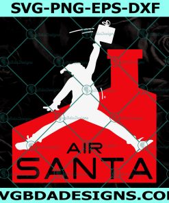 Air Santa Svg, Santa Claus Svg, Santa Svg, Air Santa Christmas Svg