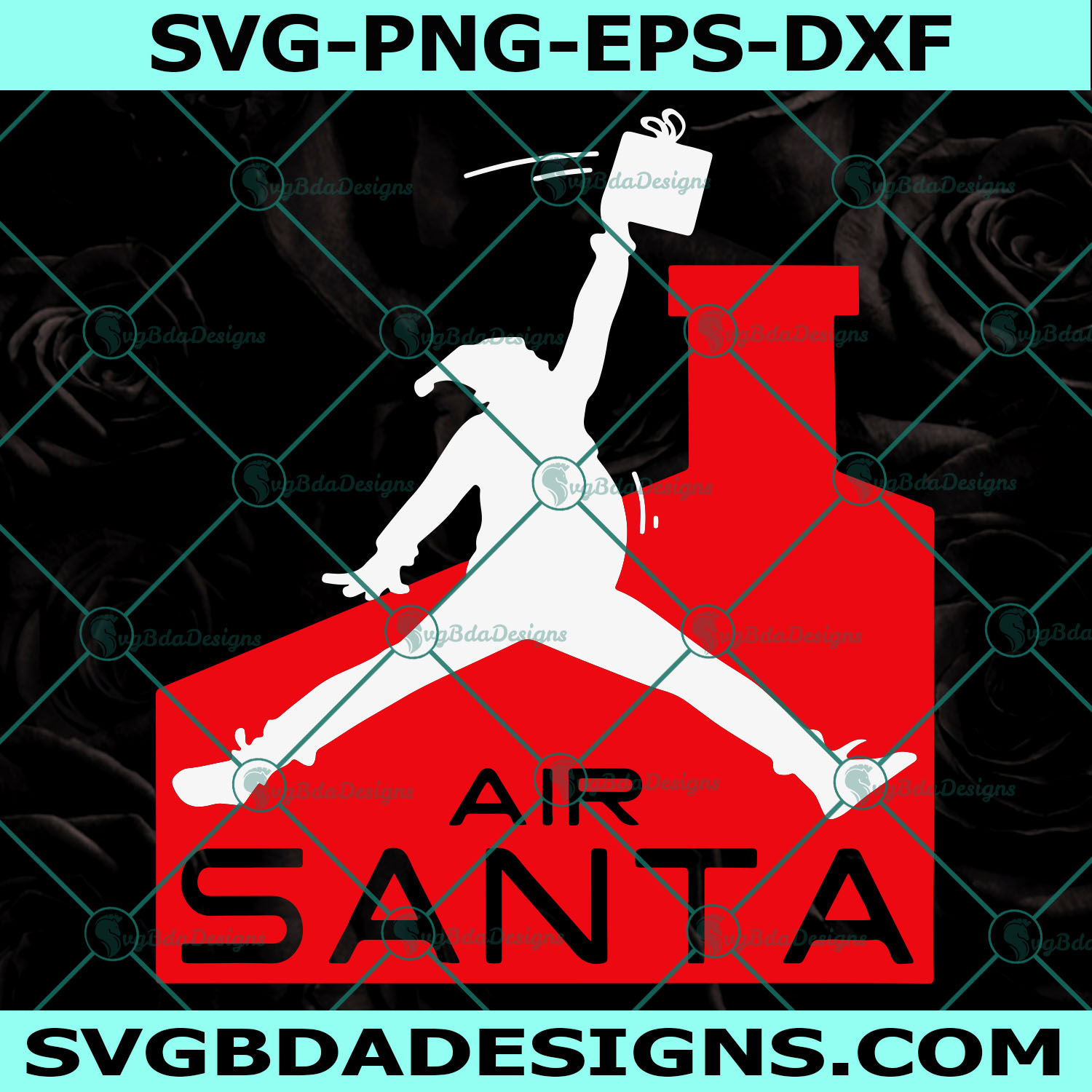 Air Santa Svg, Santa Claus Svg, Santa Svg, Air Santa Christmas Svg, Digital Download