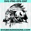 American Indian svg, Indian Warrior svg, Indian Chief svg, Indian Headdress svg, Native American svg, Digital Download