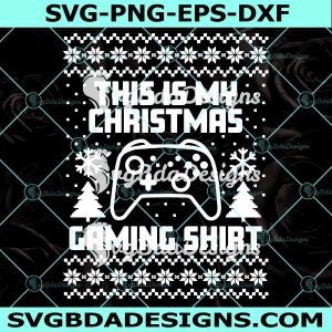 Christmas Gaming Shirt Svg, Gamer Present Svg