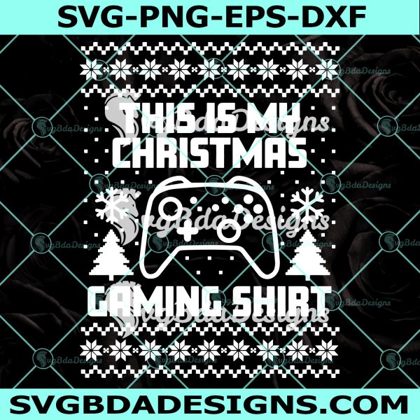Christmas Gaming Shirt Svg, Funny Holiday Svg, Gamer Present Svg, Christmas Sweater Svg, Digital Download