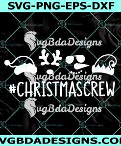 ChristmasCrew Svg, Christmas Crew Svg, Funny Santa Squad Svg